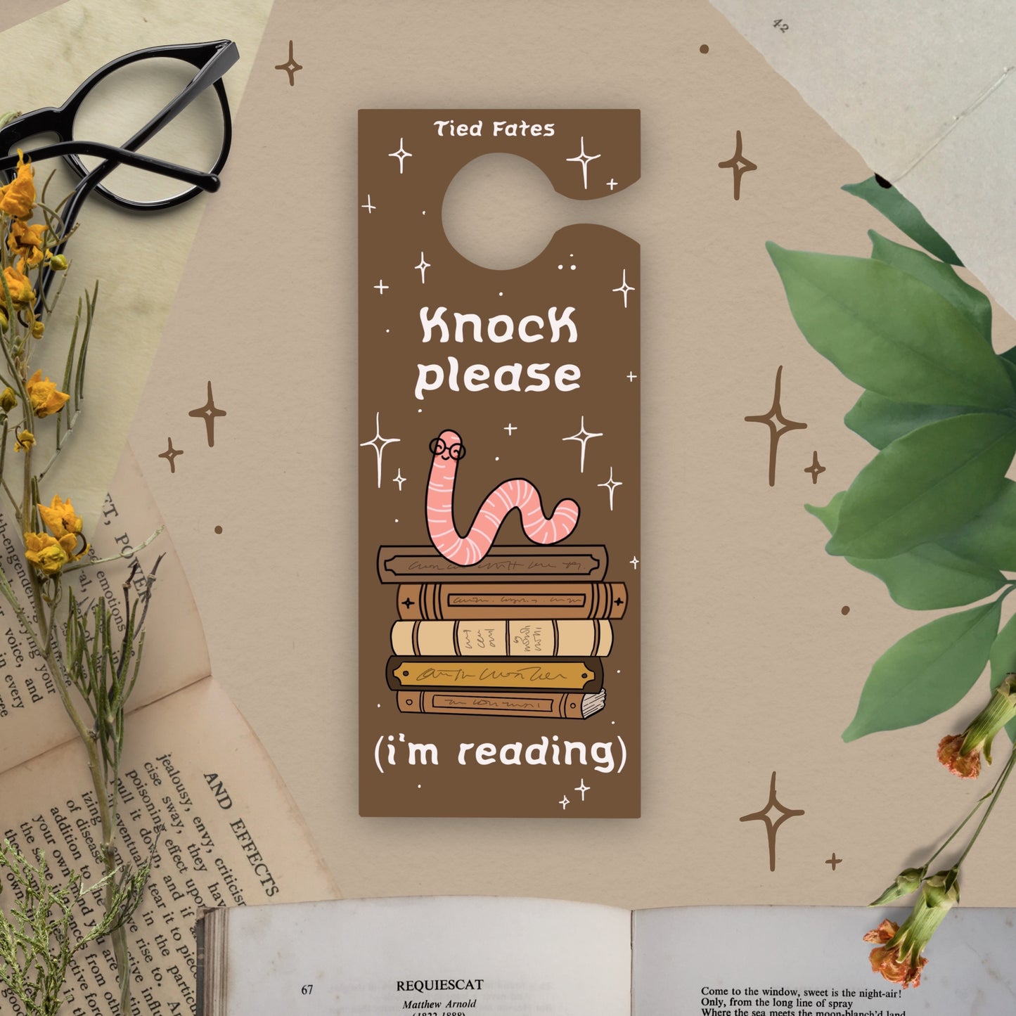 Bookworm Door Hanger