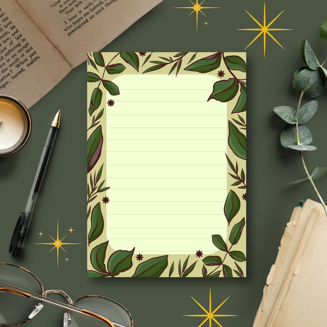 Leafy Plain Notepad