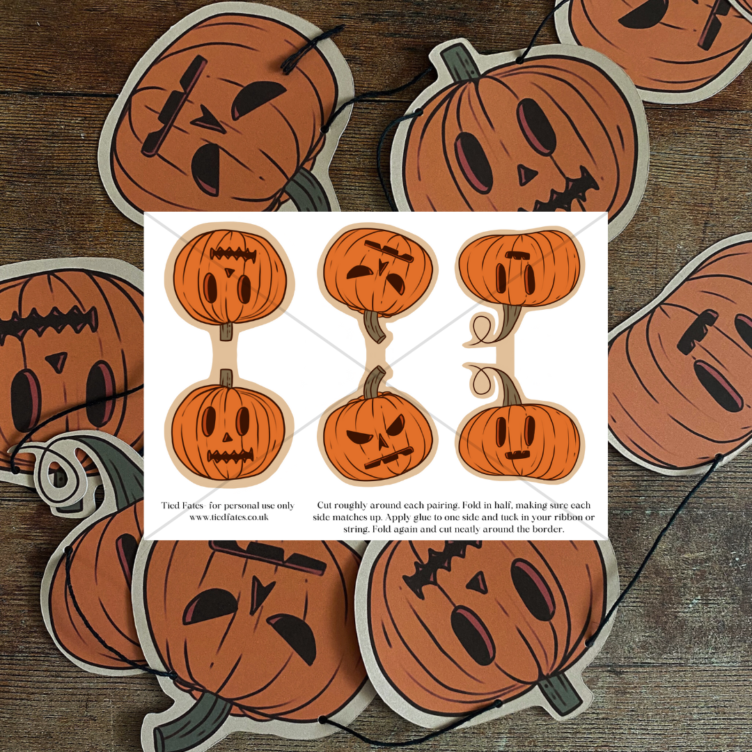 DIY Pumpkin Garland, Digital Download