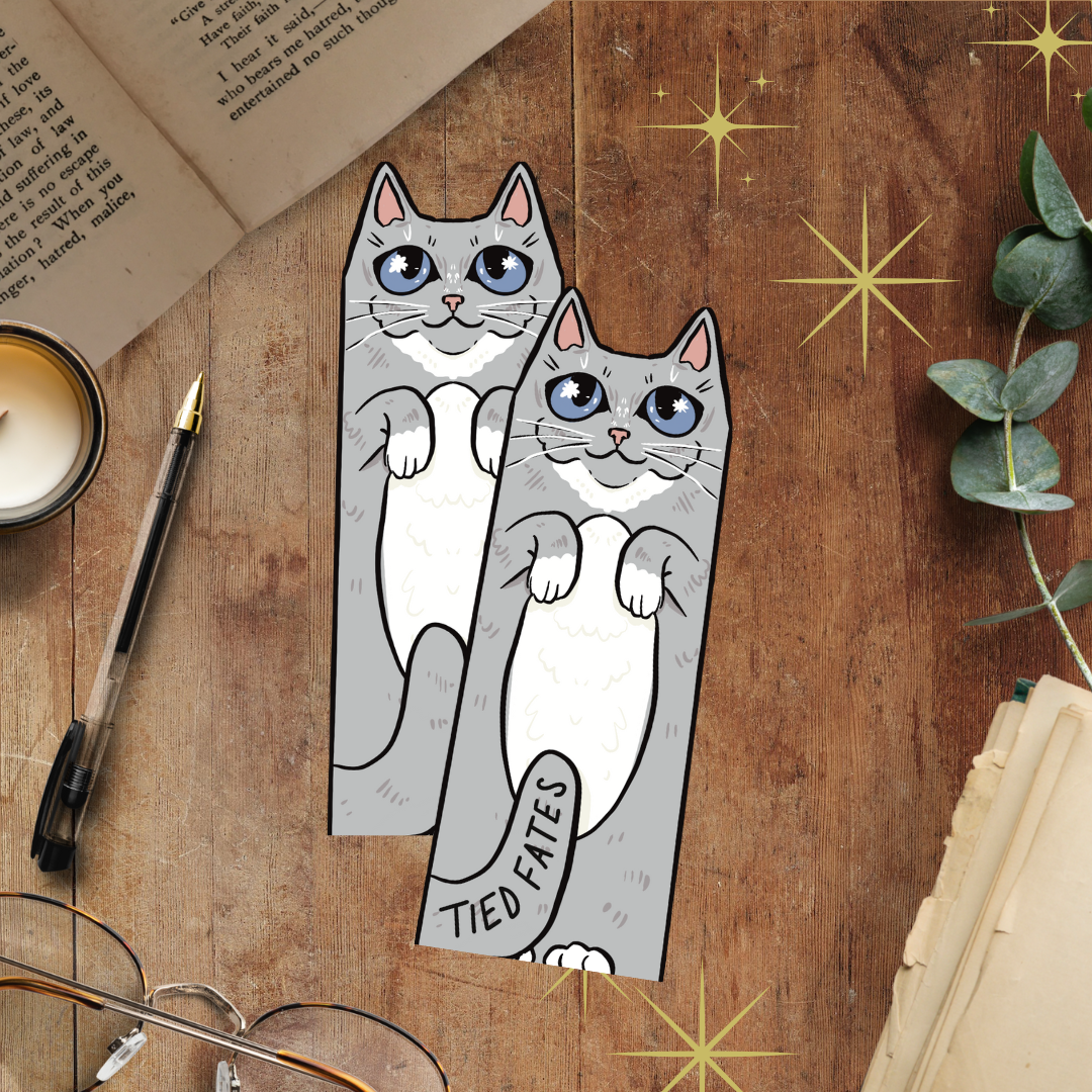 Grey Cat Bookmark