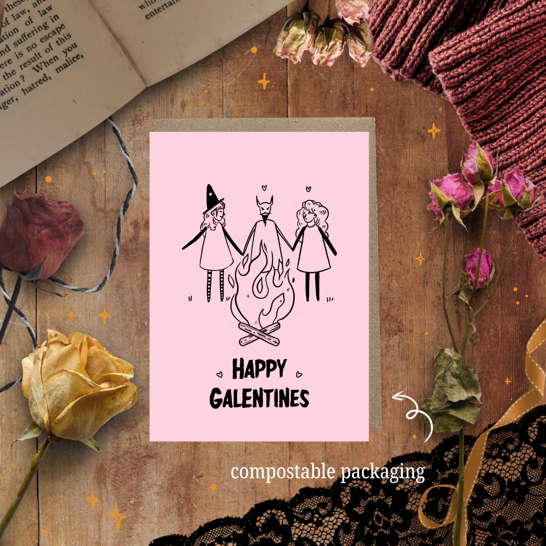 Witches Galentines Card