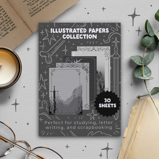 Gothic Illustrated Paper Pack