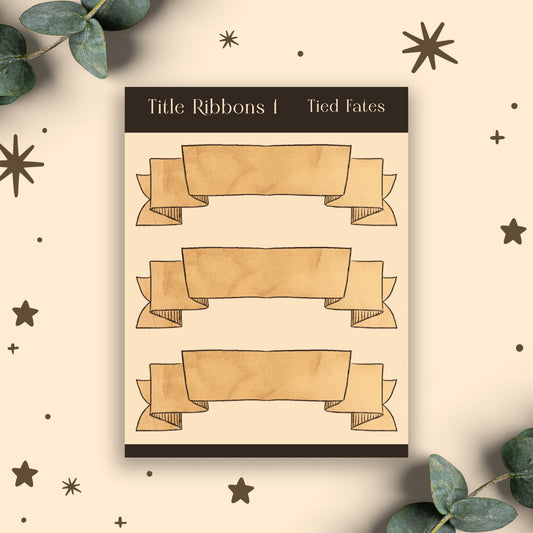 Ribbon Title 01, Sticker Sheet
